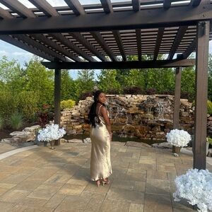 Chic Champagne Maxi Dress